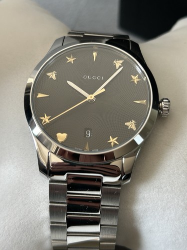 OROLOGIO UNISEX GUCCI G TIMELESS ORIGINALE QUARZO 38 MM YA1264029A PREZZO AL PUBBLICO £1050