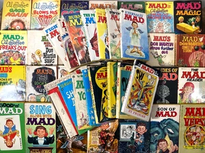 Vintage Mad Magazine Paperback Books Lot of 43 Jaffee Berg Martin Spy Vs Spy - Picture 1 of 9