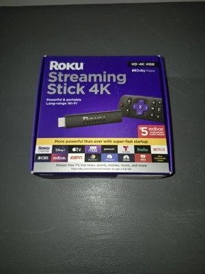 Roku Streaming Stick 4K | Streaming Device 4K/HDR/Dolby Vision with Voice Remote - Image 1 of 2