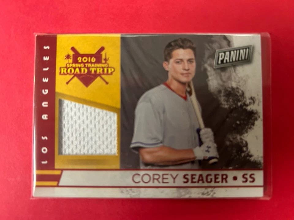 Camiseta Corey Seager 2016 Panini Dia dos Pais Spring Training Road Trip relíquia #2 - Imagem 1 de 1