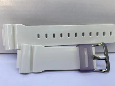 Correa de reloj Casio Original DW-6900 SC-1v Correa de resina blanca brillante. Purple Keeper Foto 1 de 4