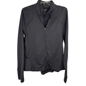 Everlast Dark Grey Full Zip Jacket Athleisure Activewear Casual Women's Lg EUC - Picture 1 of 10