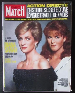 1987 PARIS MATCH LADY DIANA & SARAH TERRORISM DIRECT ACTION MICK JAGGER WARHOL - Picture 1 of 1