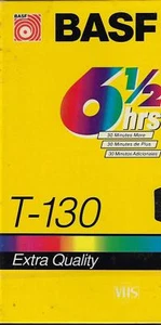 1 New Sealed BASF T-130 6-1/2 Hour Extra Quality VHS Videocassette Blank Tape - Picture 1 of 2