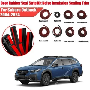 For Subaru Outback 04+ Door Rubber Seal Strip Kit Noise Insulation Sealing Trim - Imagen 1 de 14