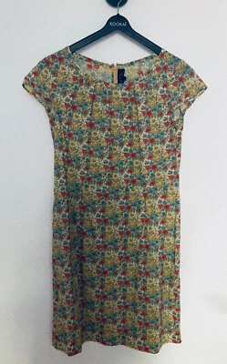 A.P.C. Sommerkleid Blumenmuster mit Brosche / Gr. XS - wie NEU - Bild 1 von 4