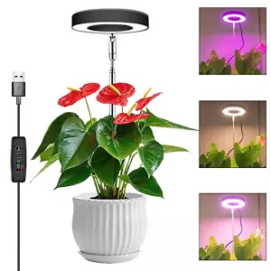 LED Grow Lights For Indoor Plants Full Spectrum Height Adjustable Timer Dimmable - Picture 1 of 13