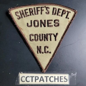 JONES COUNTY, NORTH CAROLINA SHERIFF (POLICE) SHOULDER PATCH NC - Picture 1 of 2