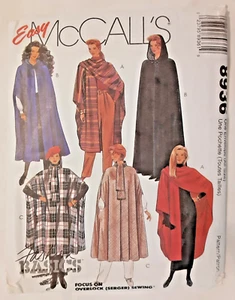 Proyecto artesanal de costura vintage McCall's patrón 8936 capas Misses' (H) - Imagen 1 de 2