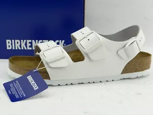 Birkenstock MILANO Sandalias Sandalias Unisex Blanco Ancho Normal Cuero 42 - Imagen 1 de 10
