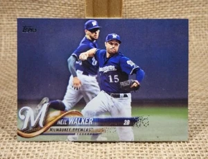 2018 Topps Series 1 Neil Walker Baseball Card #268 Brewers FREE S&H A5 - Picture 1 of 2