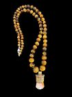 Spiritual Beads Necklace with Tiger's Eye, 24 inches