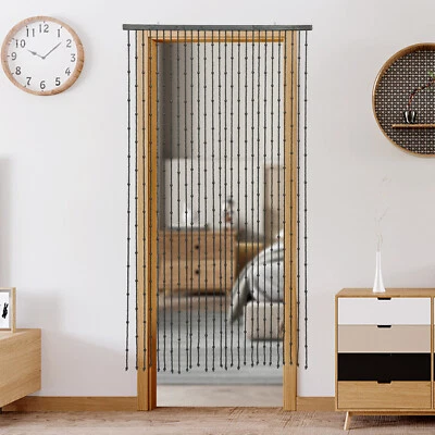 Cortina de Cuentas, Cuerda Cortinas de Puerta Cortina de Madera con Cuentas 27 Línea para Puerta Foto 1 de 4