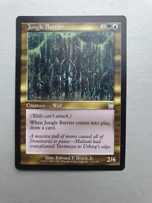 Jungle Barrier, MTG Apocalypse (2001). Uncommon Multicoloured Creature NM - Image 1 of 2