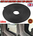 10m Of Van Conversion Window Black Knock On Trim 2-4mm Edging Pvc Rubber Trim Uk