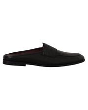 Dolce & Gabbana Gorgeous  Leather Sandals Slides  - Black