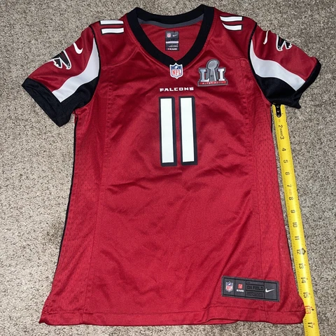 Atlanta Falcons Jersey Sz S Red Julio Jones #11 Nike On Field NFL Name On TAG Cover