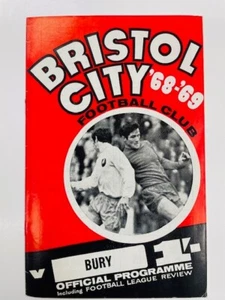Bristol City V Bury 1968/69 07-12-1968 división 2 - Imagen 1 de 1