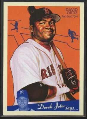 David Ortiz 2008 Upper Deck Goudey #22 Boston Red Sox (Derek Jeter) #3 Foto 1 de 2