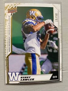Kenny Lawler (Blue Bombers) - 2020 UD CFL #15/50 Card #113