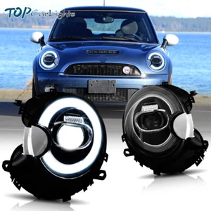 2Pcs LED Headlights For 2007-2015 Mini Cooper R56 R57 R58 R59 W/Sequential Lamps - Picture 1 of 13