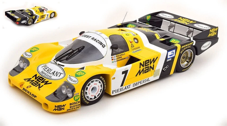 PORSCHE 956 LH N.7 WINNER LM 1984 PESCAROLO-LUDWIG-JOHANSSON 1:12 - Immagine 1 di 1