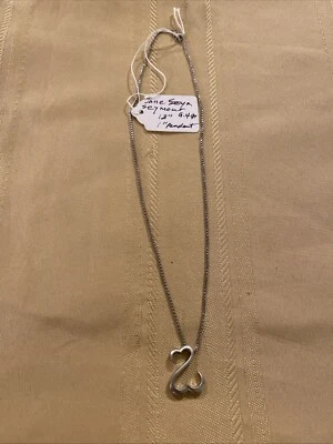 "COLLAR COLGANTE PLATA ESTERLINA 925 JANE SEYMOUR 9,49 GRAMOS CADENA 18"" #F555" Foto 1 de 4