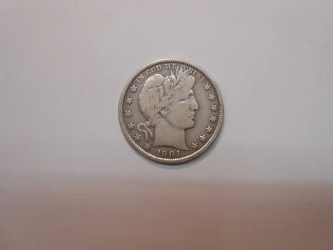 1901 Barber Half Dollar F Cover