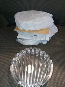 Vintage Crystal Clear Industries Alexandria pattern clear coasters FREE SHIPPING - Picture 1 of 4