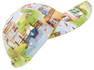 "Summer Times" - Seaside Lakeside Coastal Beachy Scenic Retro Baseball Ball Cap - Picture 1 of 12