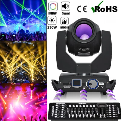 RGBW Beam Sharpy 7R 230W Moving Head Light 16Prism Stage Lighting DMX512 Control - Image 1 of 4