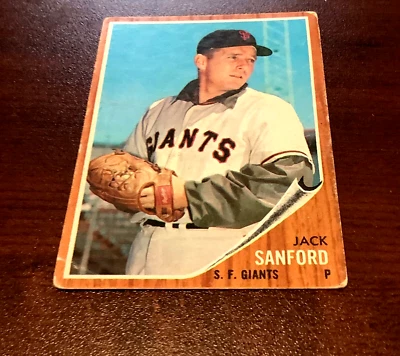 1962 Topps #538 Jack Sanford San Francisco Giants HIgh # - Image 1 of 2