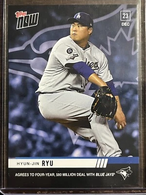 2019 Topps Now #OS-56 Hyun-Jin Ryu Toronto Blue Jays - Image 1 of 2