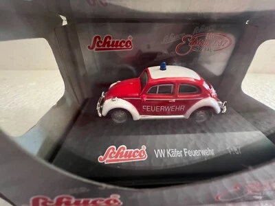 Schuco 21603 VW Maggiolino Vigile Del Fuoco 1:87 H0 NUOVO in OVP - Immagine 1 di 2
