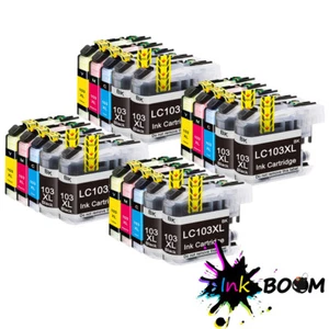 4SET4BK Ink Cartridge fits Brother LC-103 MFC-J4710DW MFC-J475DW J6520DW J870DW - Picture 1 of 1