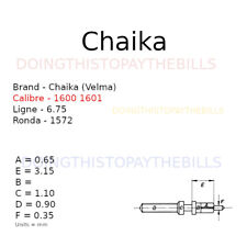 Chaika 1600 1601 (Velma) - Winding Stem - 6.75''' Ronda 1572 (BC997)