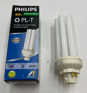 Philips Alto PL-T 26w 830/A/4P/ALTO GX24Q-3 Compact Fluorescent Bulb 4-Pin - Picture 1 of 5