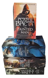 Desert Spear, Painted Man, Daylight War & Skull Throne Books Peter V. Brett (pb) - Picture 1 of 7