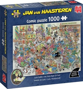 Jumbo Jigsaw Puzzle 1000 Pieces Ludo Battle Jan van Haastern - Picture 1 of 2