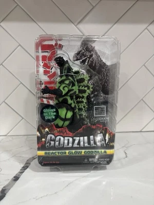 Figura de acción NECA Reactor Glow Godzilla Brilla en la oscuridad SELLADA borde de caja LEER Foto 1 de 3