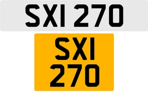 SXI 270 S 3x3 DATELESS PRIVATE NUMBER PLATE SAM SUE SAL SOF SEAN STU STEVE SIM - Picture 1 of 1