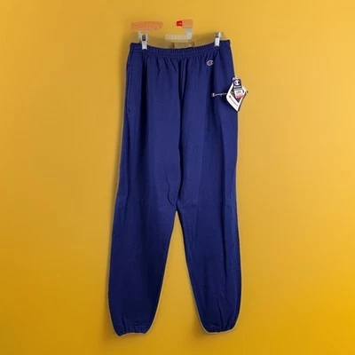 NUEVO COMO NUEVO DE COLECCIÓN 90s Champion Pantalones deportivos para hombre LG EE. UU. Hecho en azul Pull On Deadstock 1995 Foto 1 de 4