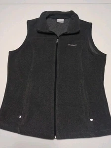 Chaleco Para Mujer Columbia Polar Gris Carbón Talla Grande Cremallera Completa Sin Manchas - Imagen 1 de 15