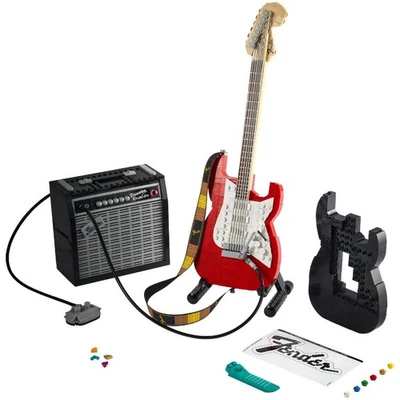 Nuevo amplificador sellado retirado Lego Ideas #21329 Fender Stratocaster 1074 piezas guitarra Foto 1 de 3