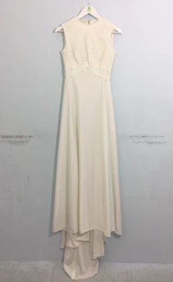 St Patrick Women's Wedding Dress Size 10 Ivory Empire Lace Bodice Beads Used F1 - Image 1 of 4