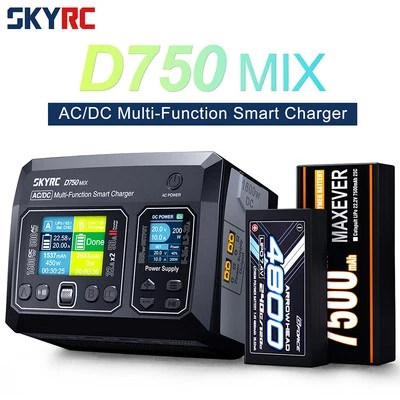 SKYRC D750 MIX Charger AC500W DC1600W Smart Balance Charger 8s LiPo/LiFe/Li-ion - Image 1 of 4
