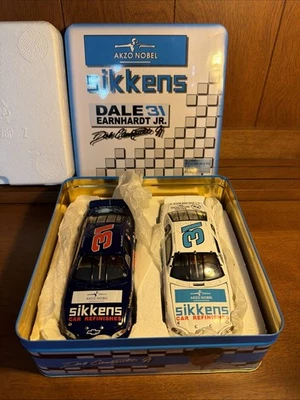 Dale Earnhardt Jr 97 Sikkens 31 Blue and White Tin Set 1 of 10000 1:32 - Image 1 of 2