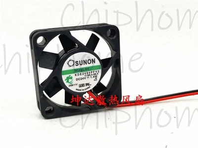 SUNON KDE2404PFV2 4010 24V 1.4W 40mm 2-wire mute inverter fan - Image 1 of 2