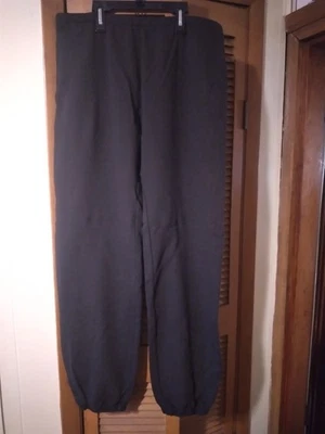 UNBRANDED BLACK NO SIZE LOW CROTCH BUNGEE WAIST DRAW WIDE LEGELASTIC CUFF... - Image 1 of 4