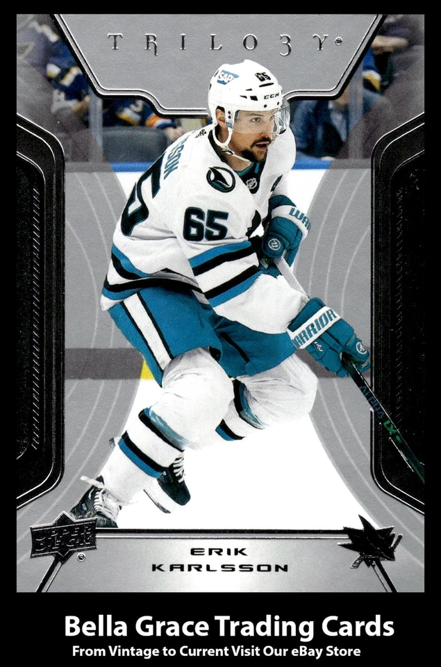 2023-24 Upper Deck Trilogy Erik Karlsson #42 San Jose Sharks NHL Hockey - Image 1 of 2